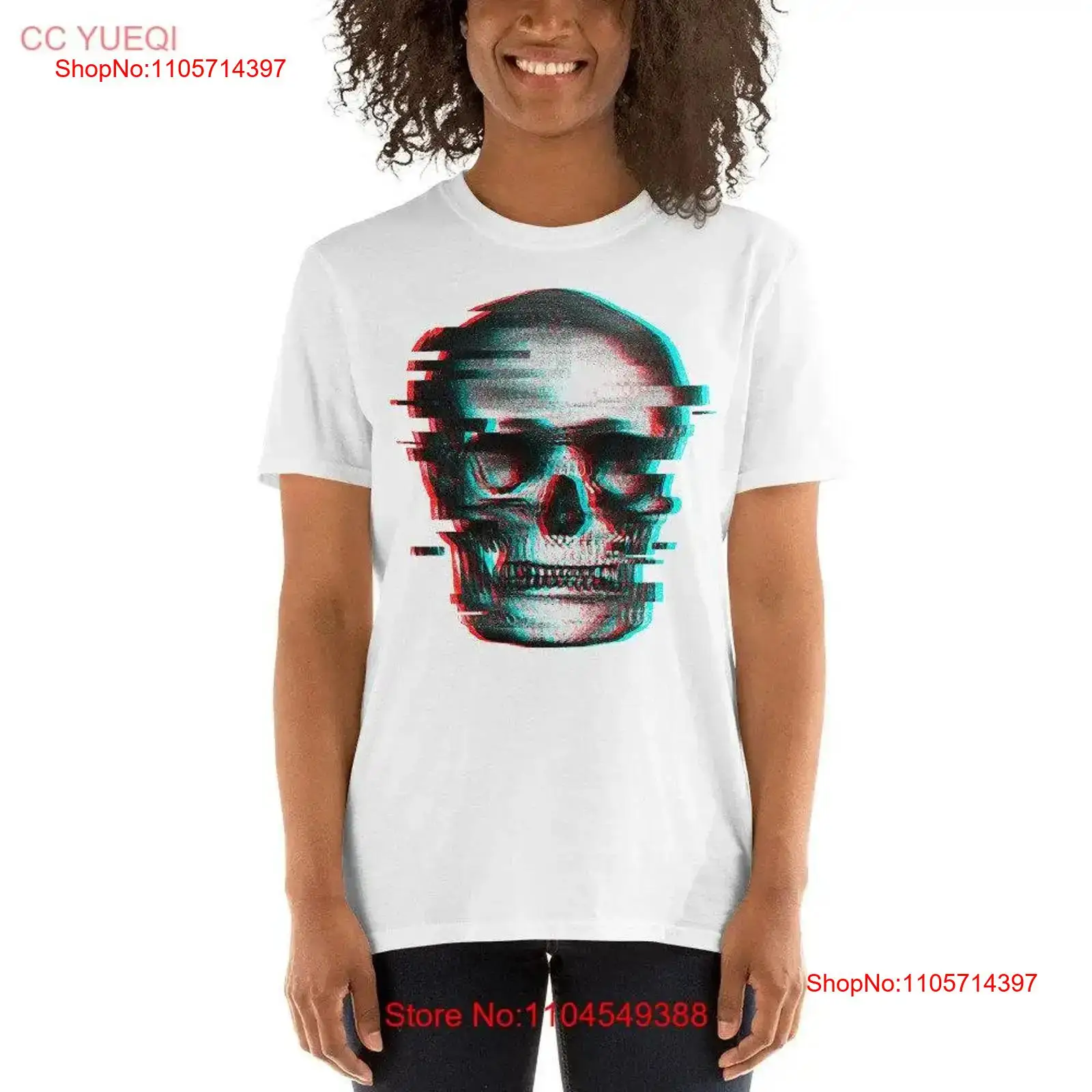 3D Printing X Ray - Kaos Retro Tengkorak Bergambar 3D Virtual