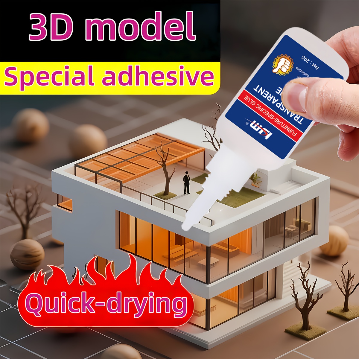3D Printing Glue Stick - Perekat Khusus Transparan Cepat Kering 20G