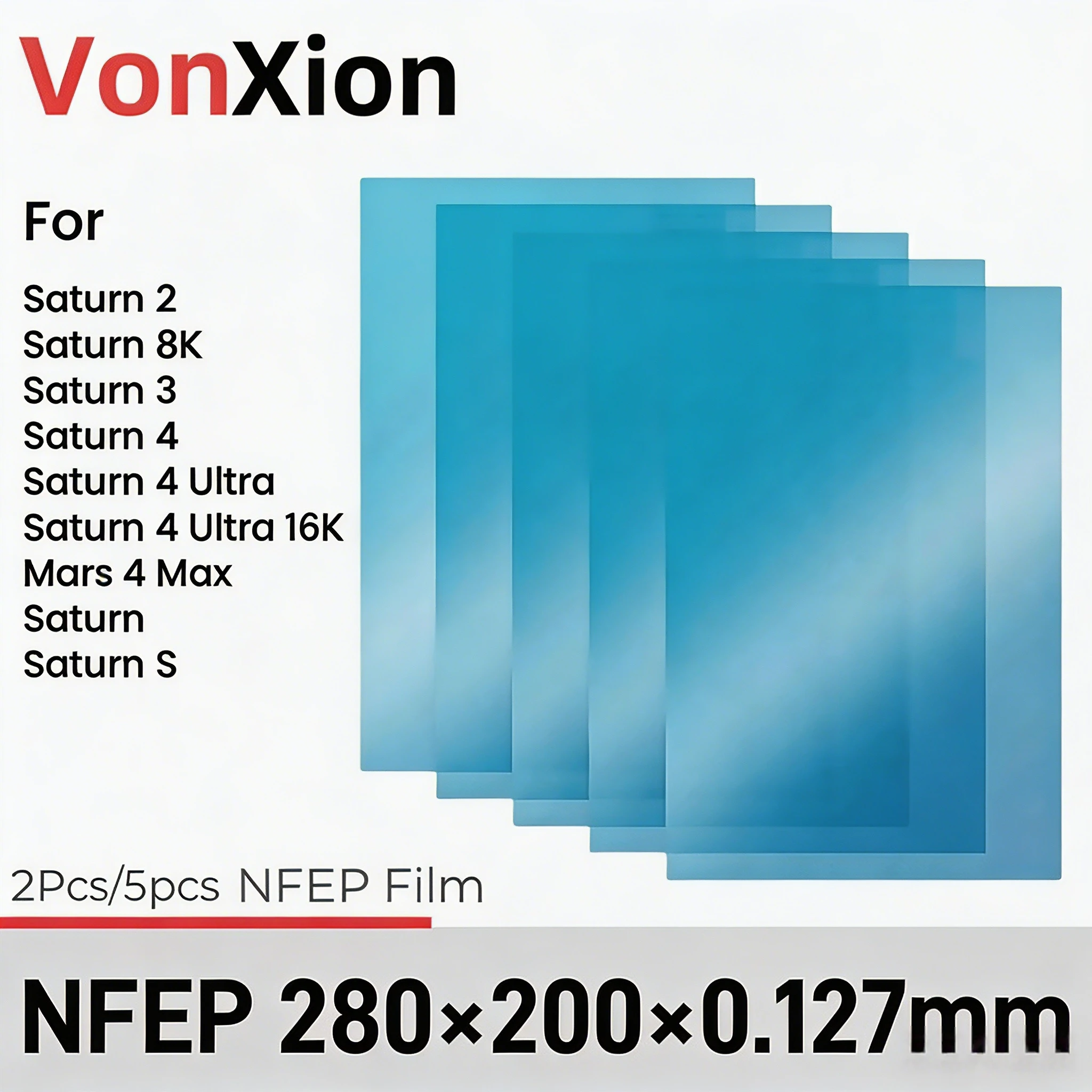 3D Printer Resin - Film Pelepas Vonxion NFEP 280x200x0.127mm Untuk
