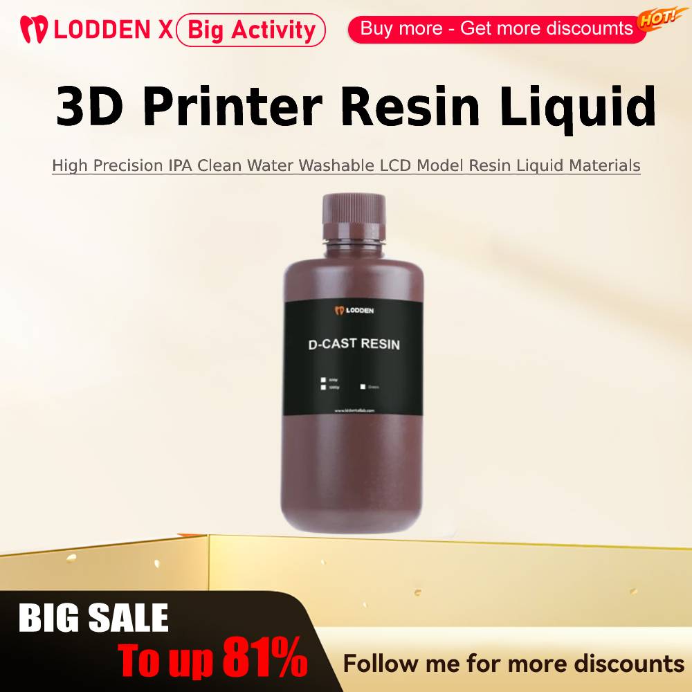 3D Printer Resin - Lodden 3D Printer Cairan Resin 385/405nm