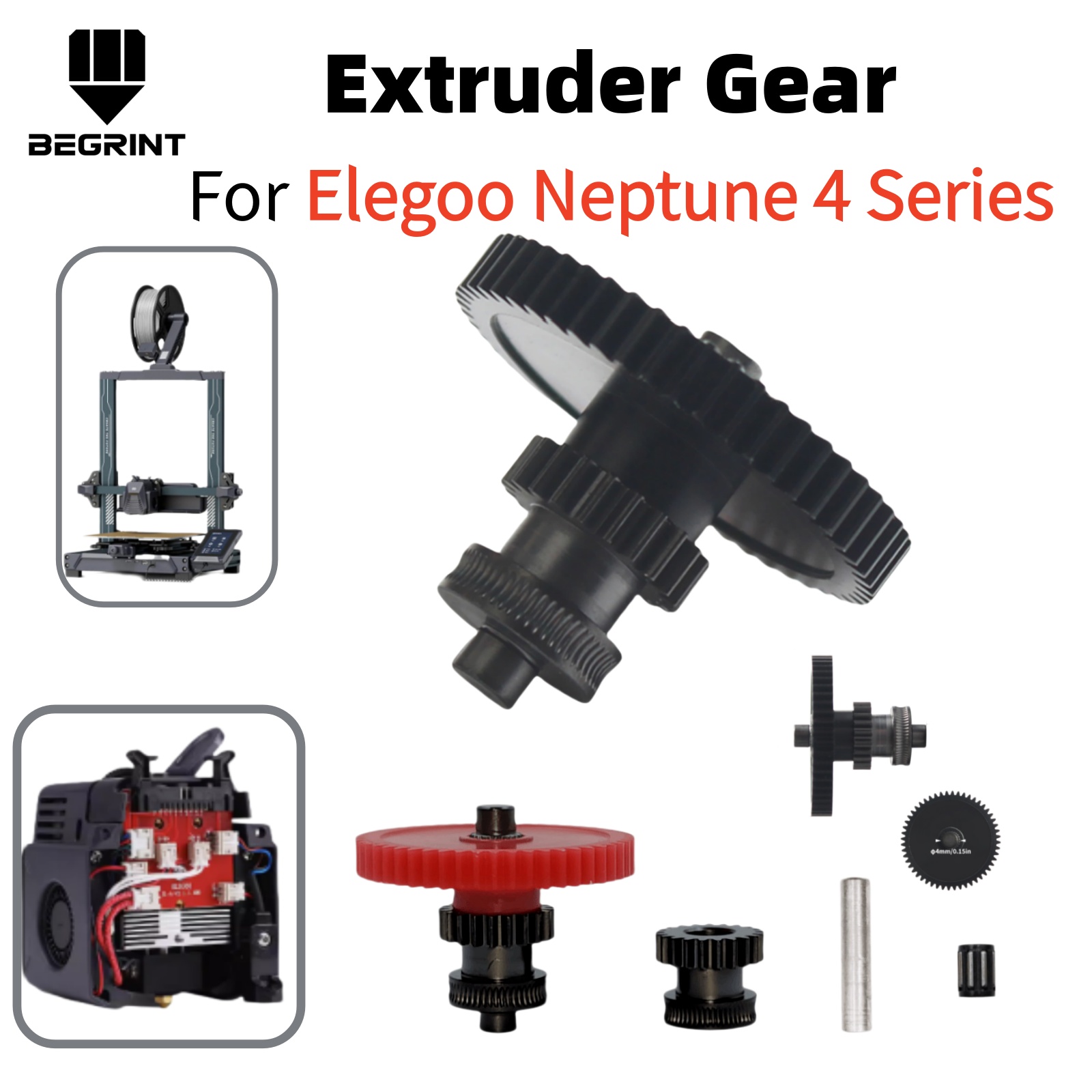 3D Printing Elegoo - Untuk ELEGOO Neptune 4 Series, Gear