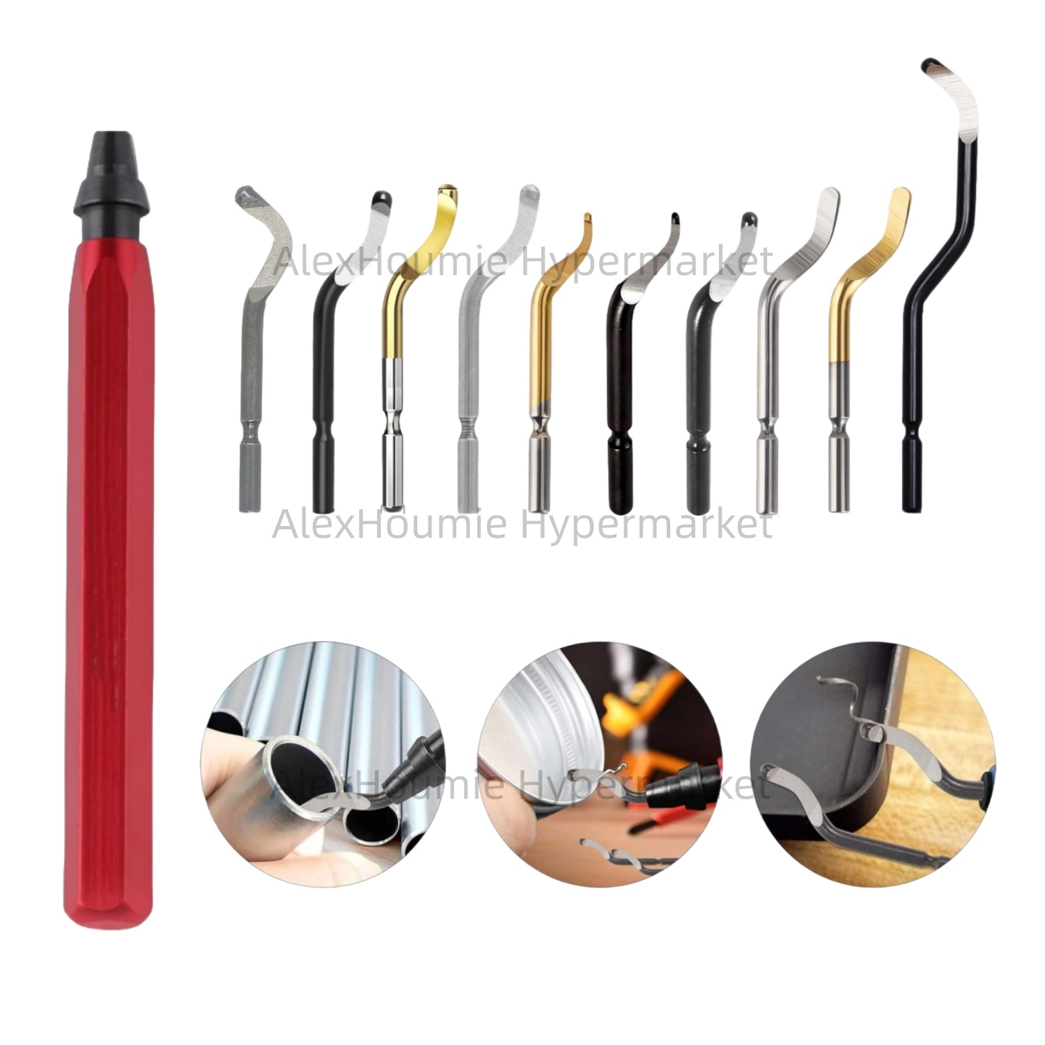3D Printing Stainless Steel - Alat Penghilang Serat Logam RB1000 Merah