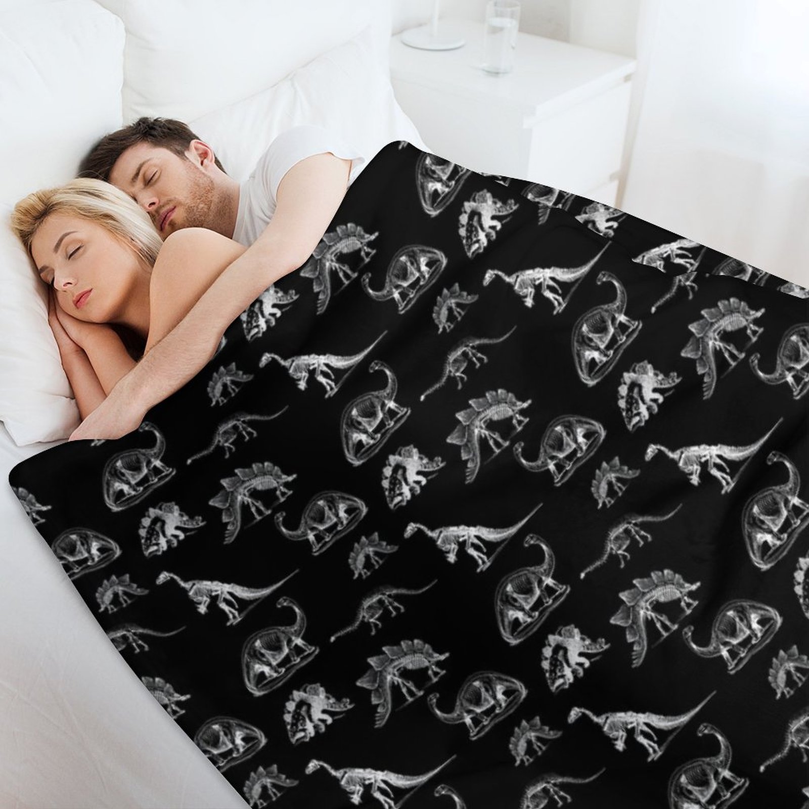 Selimut Sofa Nyaman Motif Dino - 3D Printing X Ray ulasan dan harga