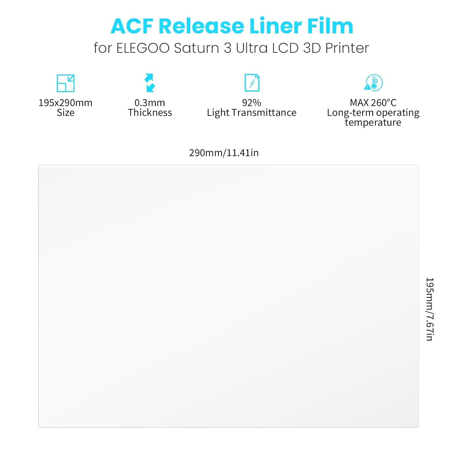 Film untuk ELEGOO PFA Release  - 3D Printing Elegoo ulasan dan harga