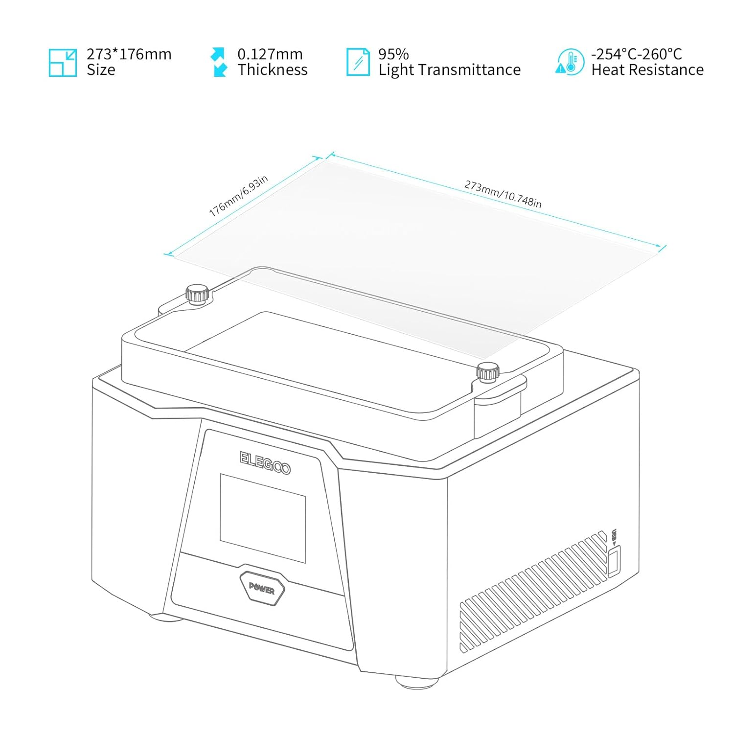 Film untuk ELEGOO PFA Release  - 3D Printing Elegoo ulasan dan harga