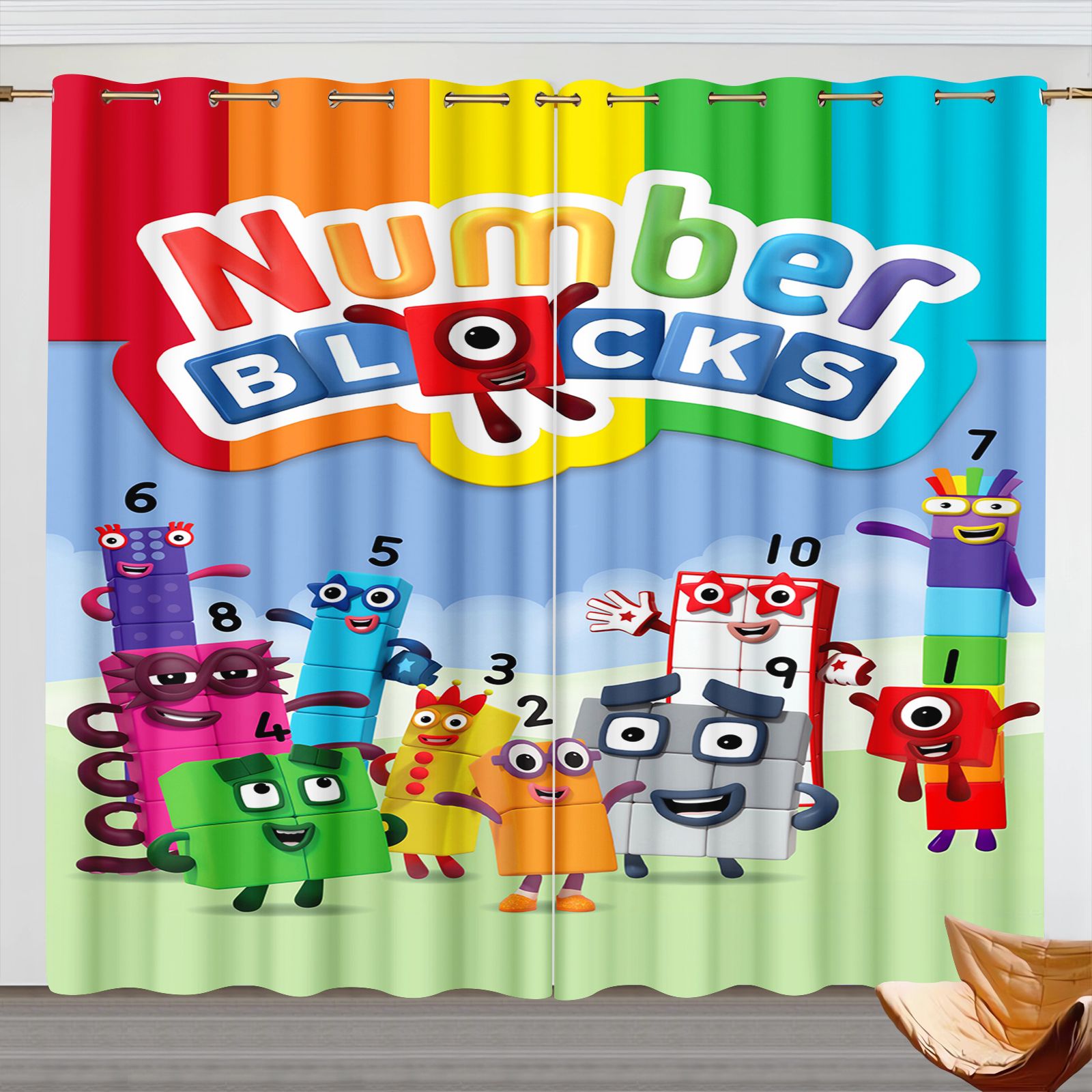 Tirai Kartun Numberblocks, Tir - 3D Printing Room ulasan dan harga