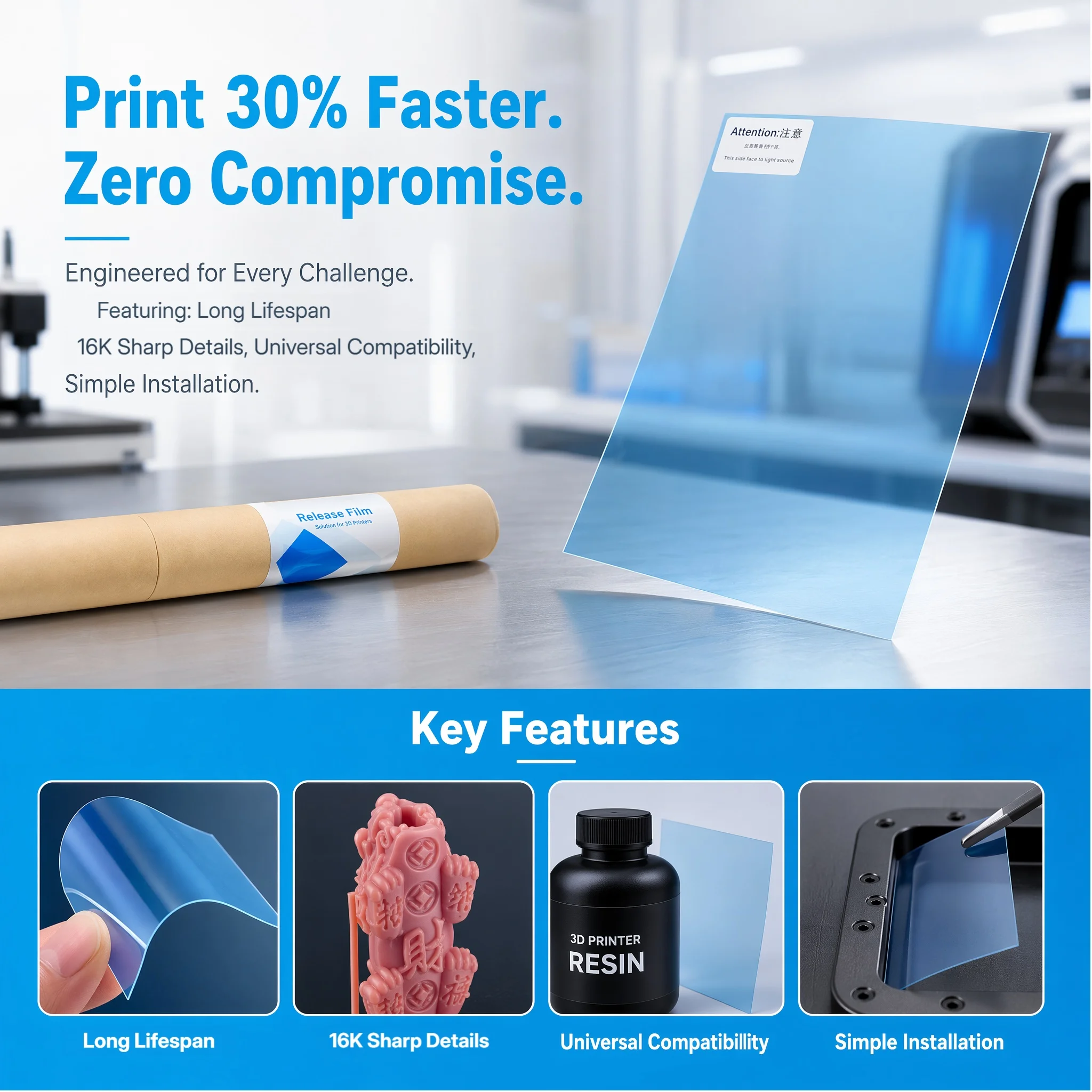 Film Pelepas ACF Kecepatan Tin - 3D Printing Elegoo ulasan dan harga